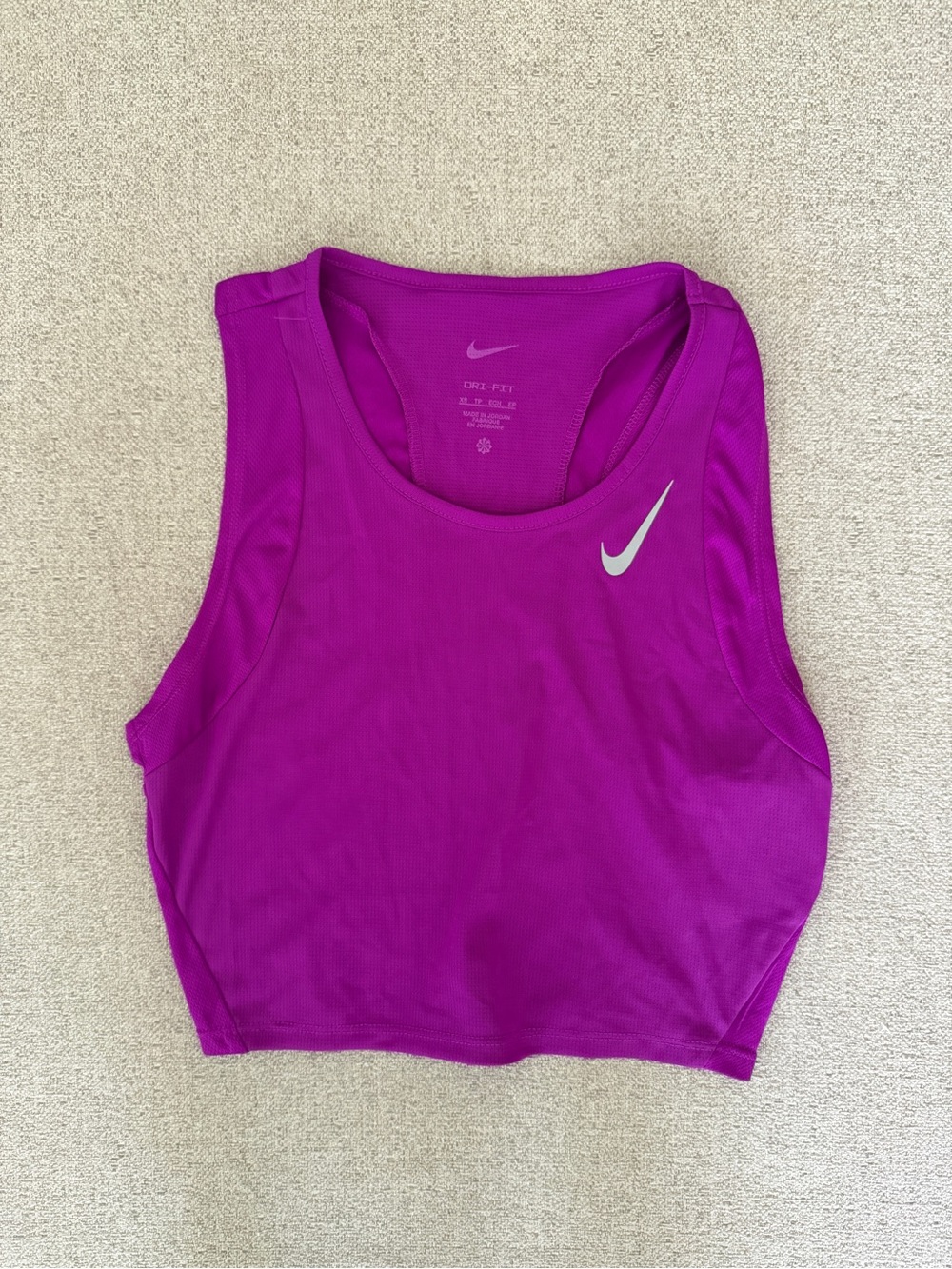 Nike Magenta Performance Crop Tank